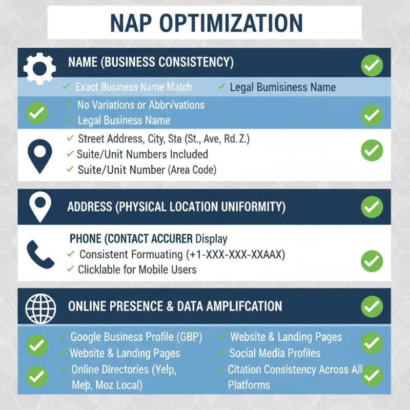 چکلیست جامع ثبت و بهینهسازی NAP